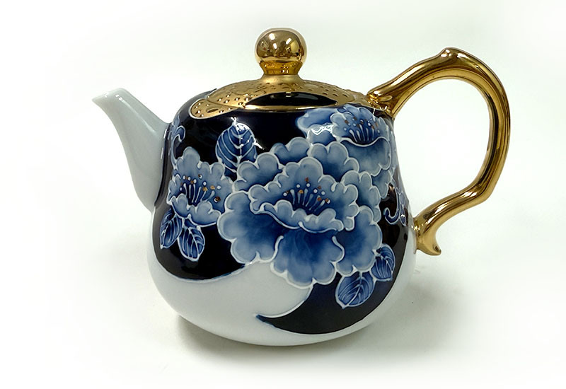 新青花富貴財源福祿壺組